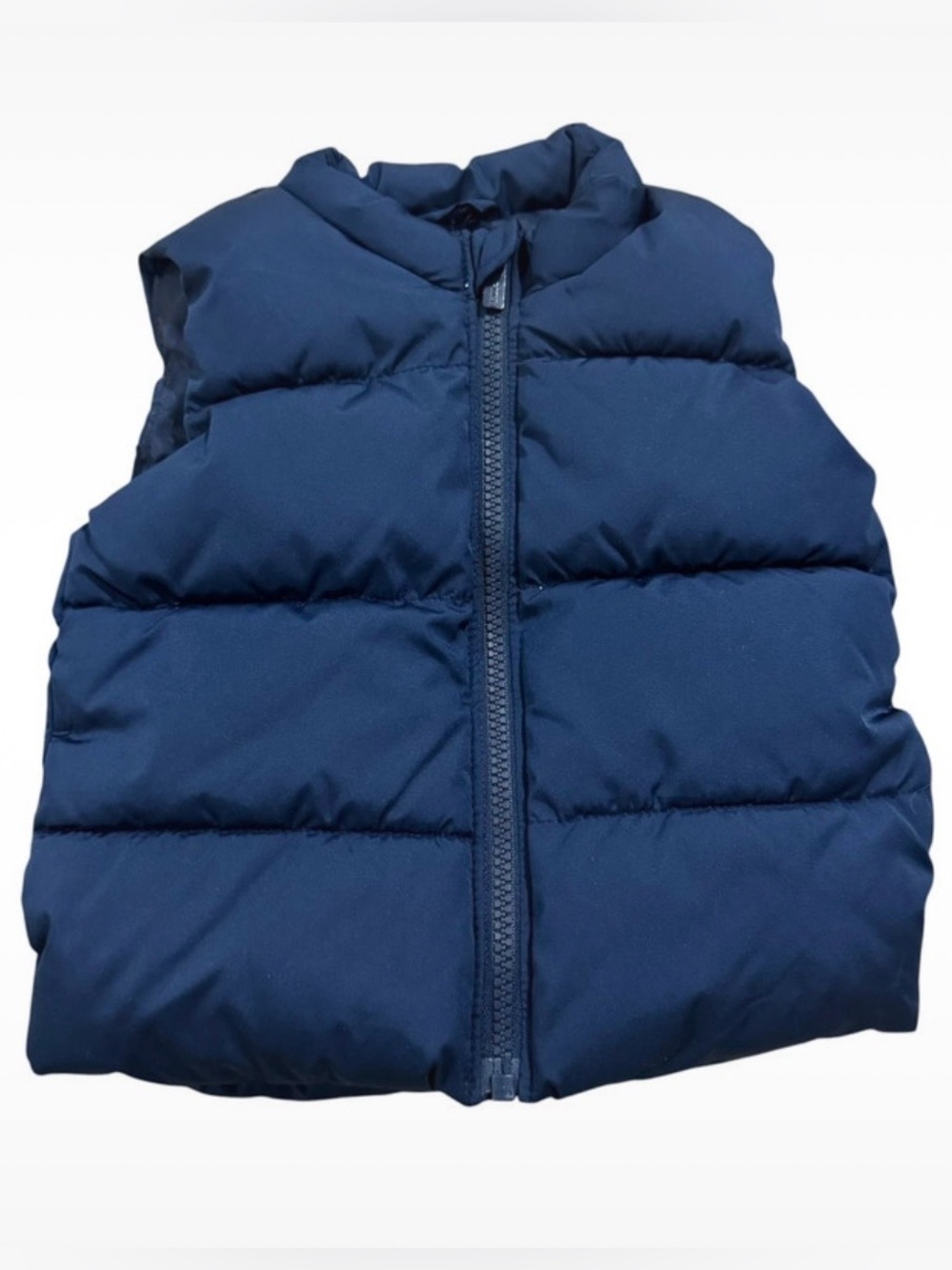 Old Navy Navy Blue Water Resistant Sleeveless Puffer Vest 12-18M